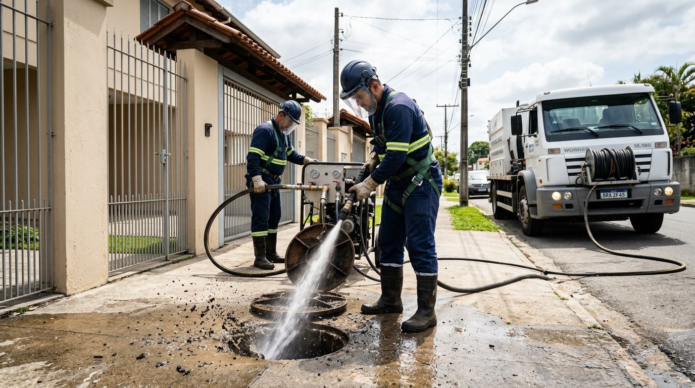 Detecção de Vazamento com Alta Pressão em Praia Grande‑SP